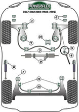 Powerflex Non Power Steering Rack Mount - Golf MK2 2WD (1985 - 1992) - PFF85-231