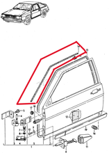 VW Scirocco Mk2 Door Aperture Seal