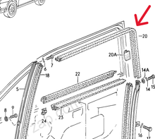 VW Scirocco Mk2 Door Window Seal