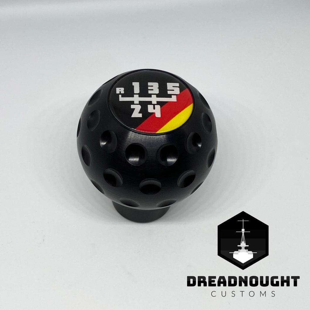 German flag dimpled gear knob