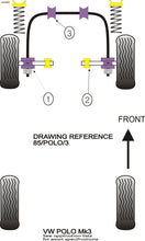 Powerflex Front Wishbone Outer Bushes - Polo MK1/2 (1975 - 1994) - PFF85-101